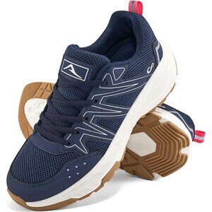 Women's Sneakers Walking Shoes Slip on Cushion Tennis Shoe Workout Gym Blue